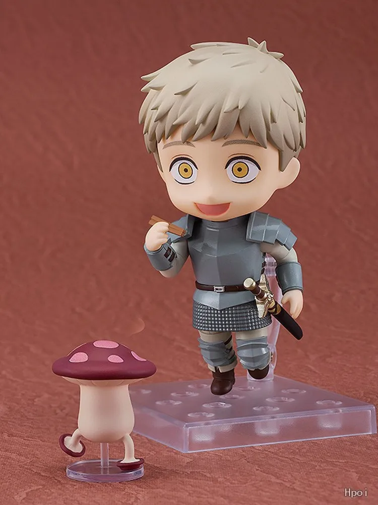 10cm 2375 #   Laios Laius Raiosu Figuras de ação Delicioso em Dungeon Figuras Q Versão Leos Móveis PVC Anime Modelo Coleção Presente