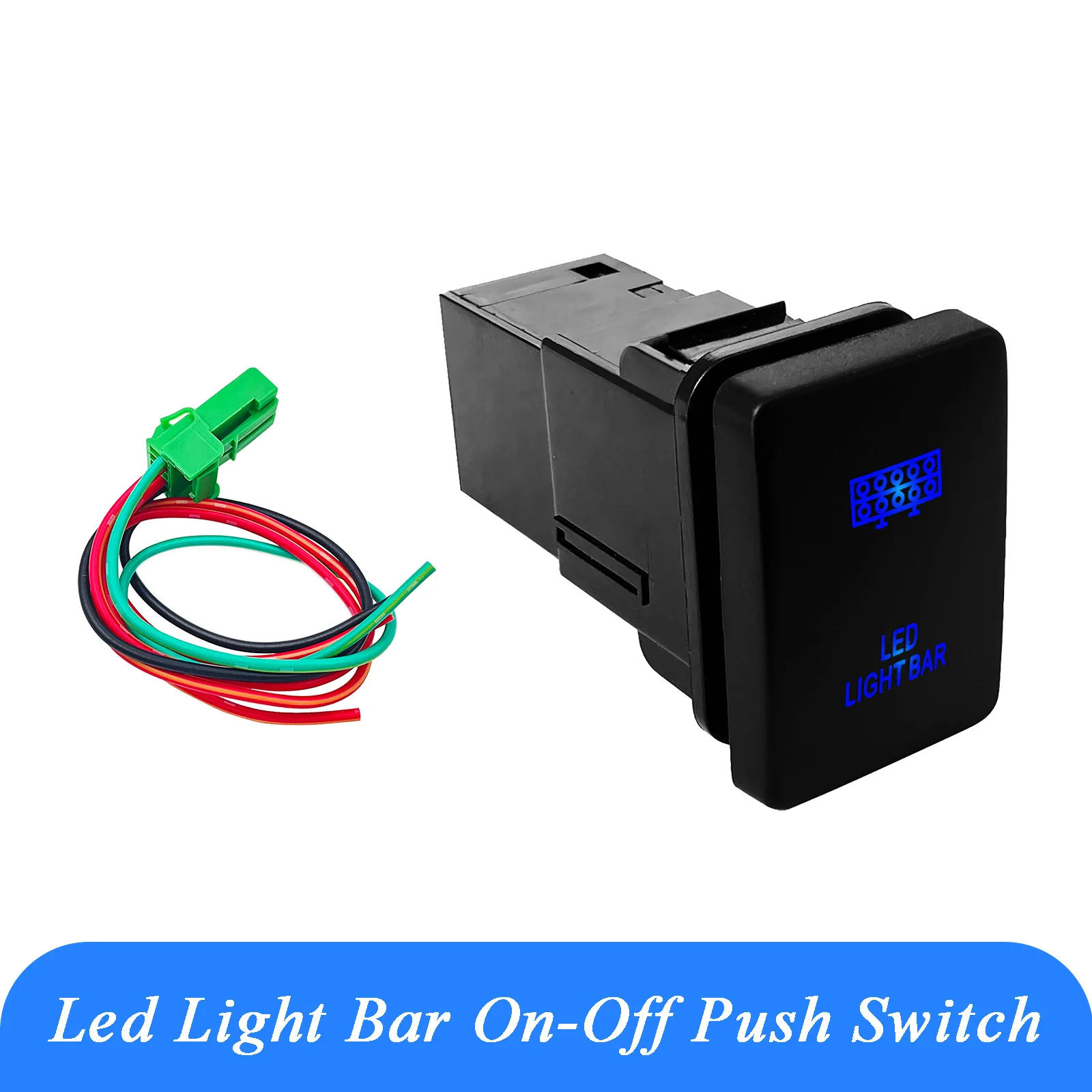 Barra de luz Led de repuesto para Toyota Prado 150 200 Hilux Landcruiser GUN HiAce RAV4 Tacoma, 12V, 3A, azul, OEM