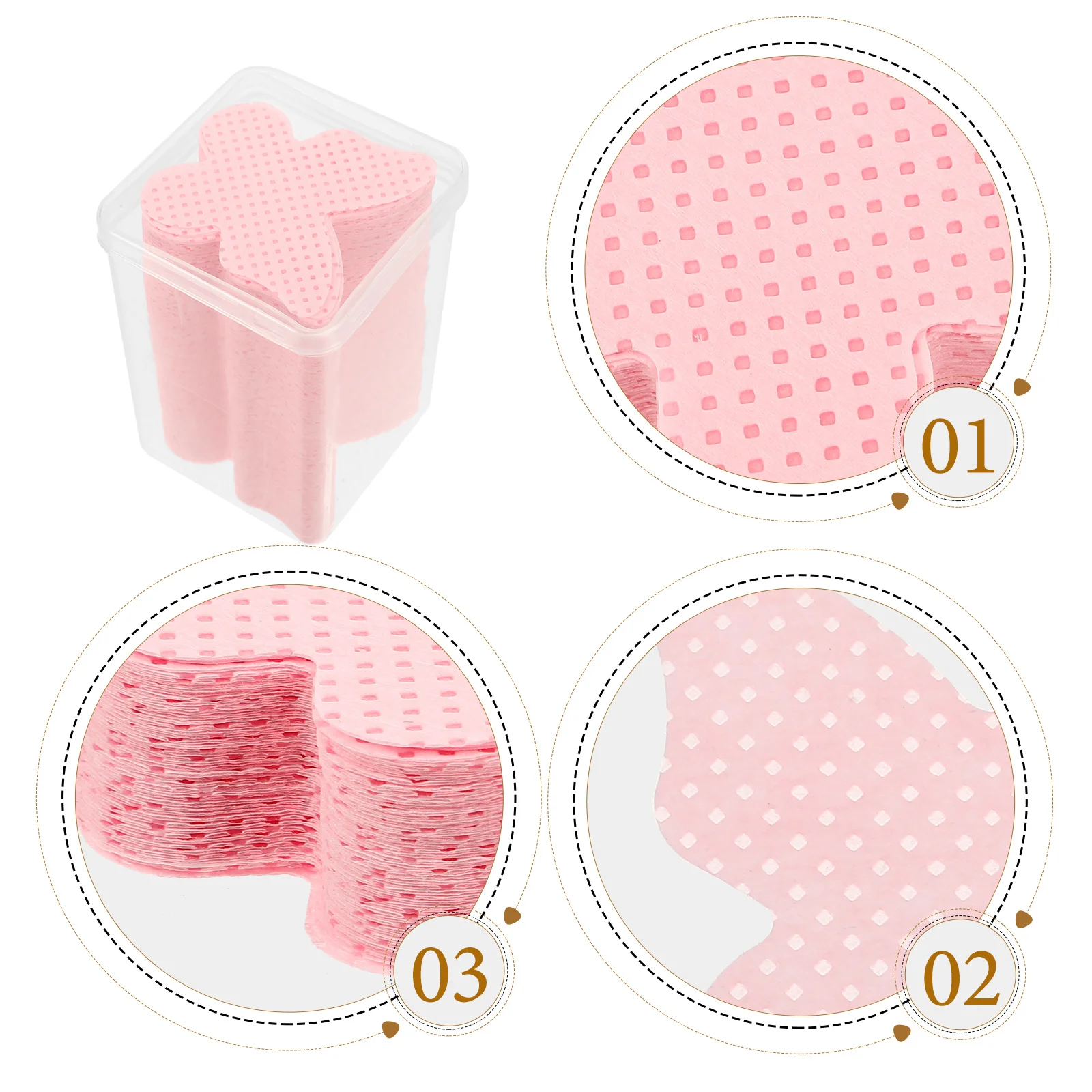 

200 Sheets Nail Polish Remover Pads Lint Free Cotton Wipes for Gel Dip Acrylic Nails Portable Travel Size Nail