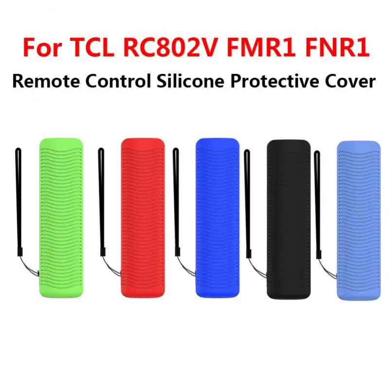 For Tcl Rc802v Cover Silicone Remote Control Cover Dustproof Smart Accessories Protective Case Voice Tv Rc802v Fmr1 Fnr1