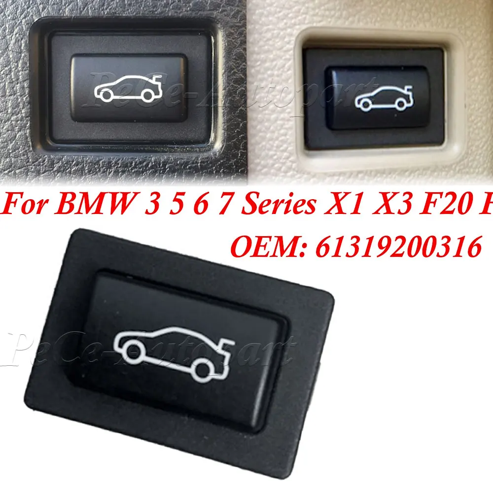 

61319200316 Car Trunk Unlock Release Button For BMW F20 F30 F35 F10 F11 F18 E84 3 5 7 Series Car Accessories
