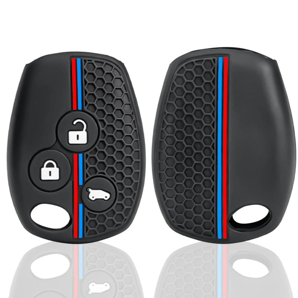 Silicone Car Remote Key Case Cap Cover Shell Fob for Renault Trafic Clio Duster Logan Dacia Sandero for Nissan Terrano Almera