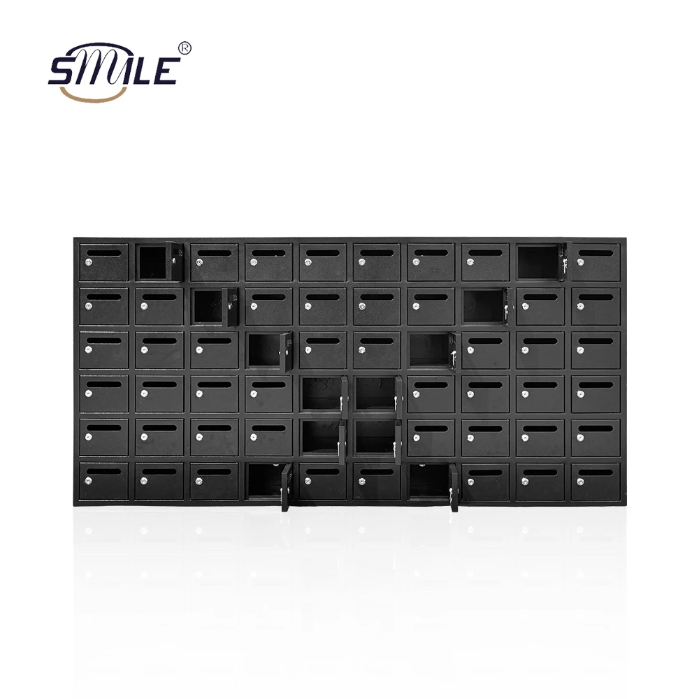 

CHNSMILE Custom Steel Mailbox American Letter Box Residential Apartment Locking Cluster Post Box Large Metal Letters Mailbox