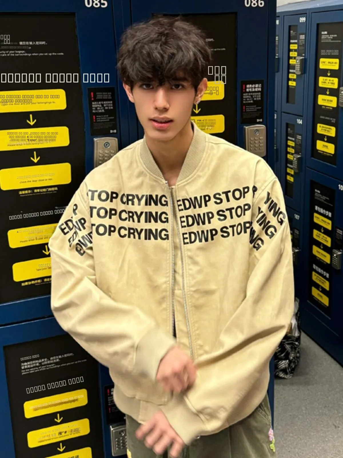 

Мужская куртка-бомбер Cleanfit из искусственной кожи цвета хаки, весенне-осенняя, с воротником-стойкой, в стиле пилот, модная, молодежная, свободного кроя, ветрозащитная