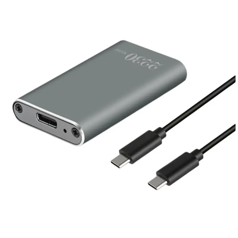 L77A M.2 NVMe SSD Enclosure - Aluminum Type C 3.2 Gen2 10Gbps SSD Case M.2 NVMe Portable External Storage Case for 2230 SSD