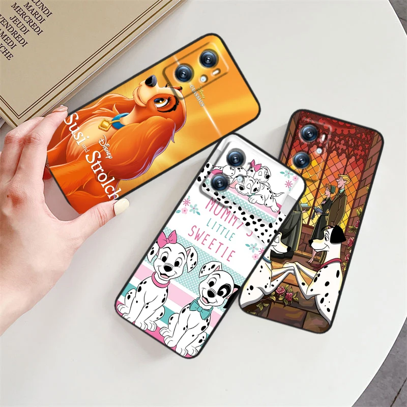 Disney Dog Cute Cartoon For OPPO Find X6 X5 X3 A54S A5 A94 A16 A53S A57 A74 A72 A98 A78 A96 A9 5G Black Back Phone Case