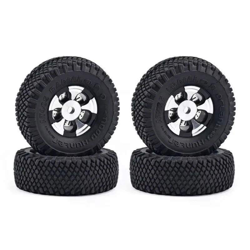 1/30 RC Crawler Wheels Tires Set 11.5x29.5mm for SCX30 Orlandoo Hunter Axial Tacoma Upgrade Parts Accessories