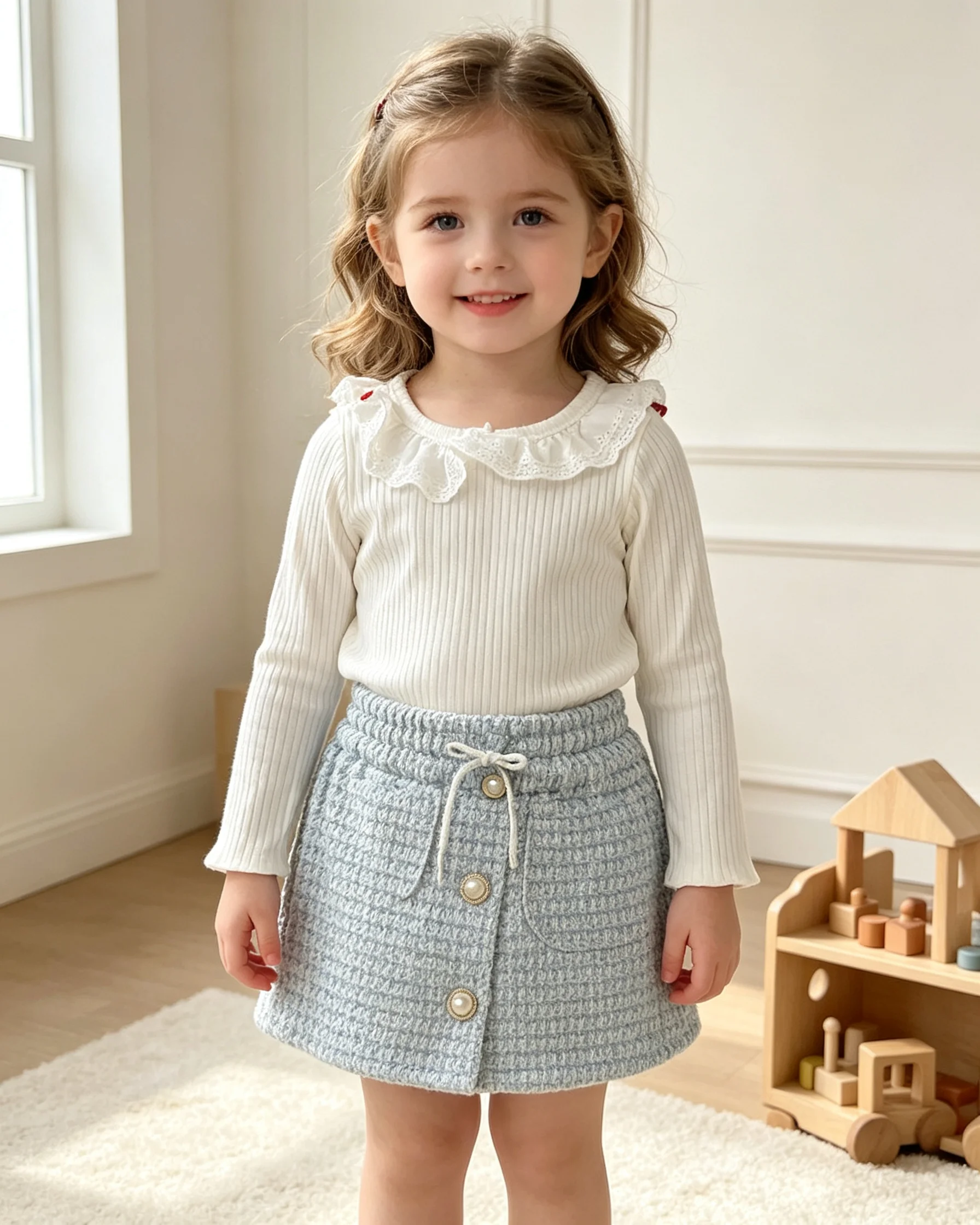 baby girls t-shirts tops skirts 2pcs spring autumn infant kids outfits