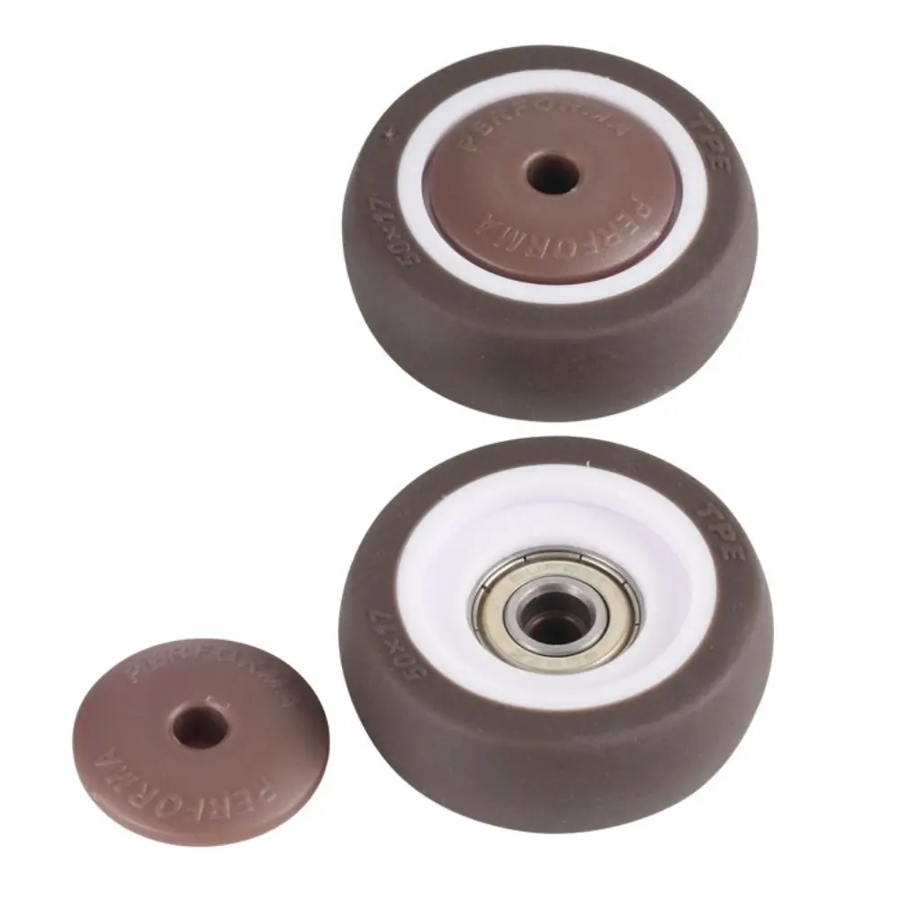 New TPR Rubber Casters Mute Replacement Trolley Case Wheels Suitcase Wheel Parts Rubber Rubber Roller
