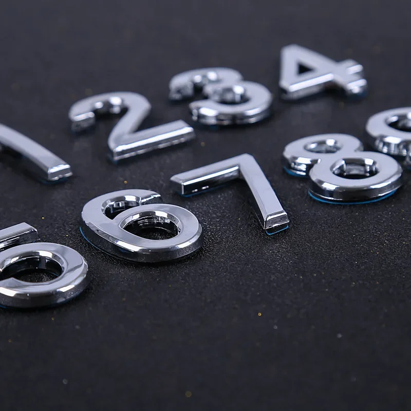 Acryl 75 mm buitenhuisnummer buiten zelfklevende letters appartement deurnummers stickers plaat teken brievenbus 3 inch