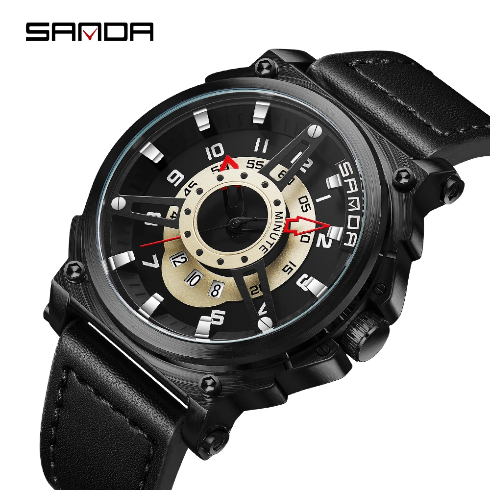 Fashion New Sanda Top Brand Luxury Sport Men Quartz Casual Style Military Watch Waterproof S Shock Male Clock Relogio Masculino