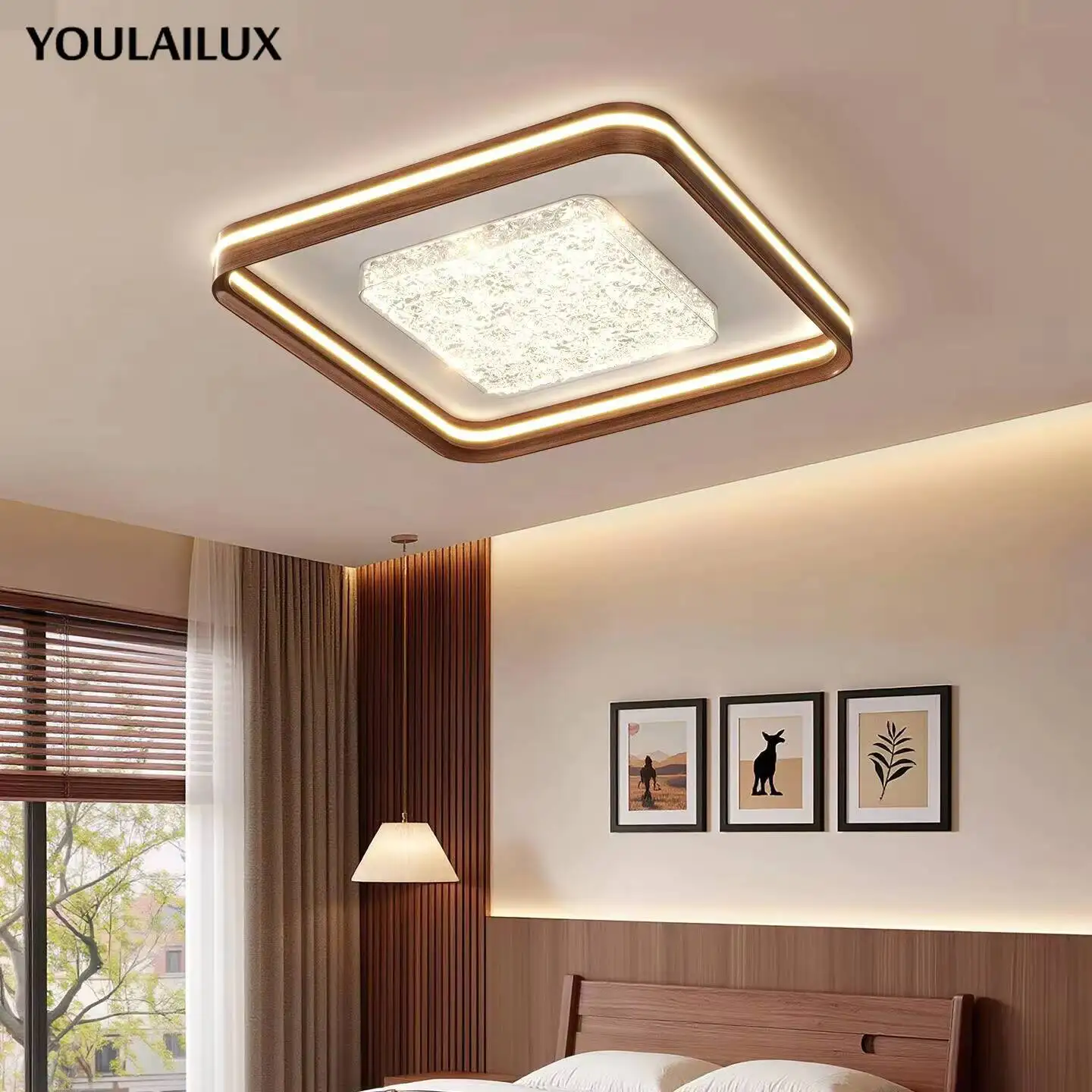 Simple Led Living Room Ceiling Light 2026 New Ice Crack Bedroom Study Ceiling Lamp Main Lamp Modern Home Interior Lighting Lamps