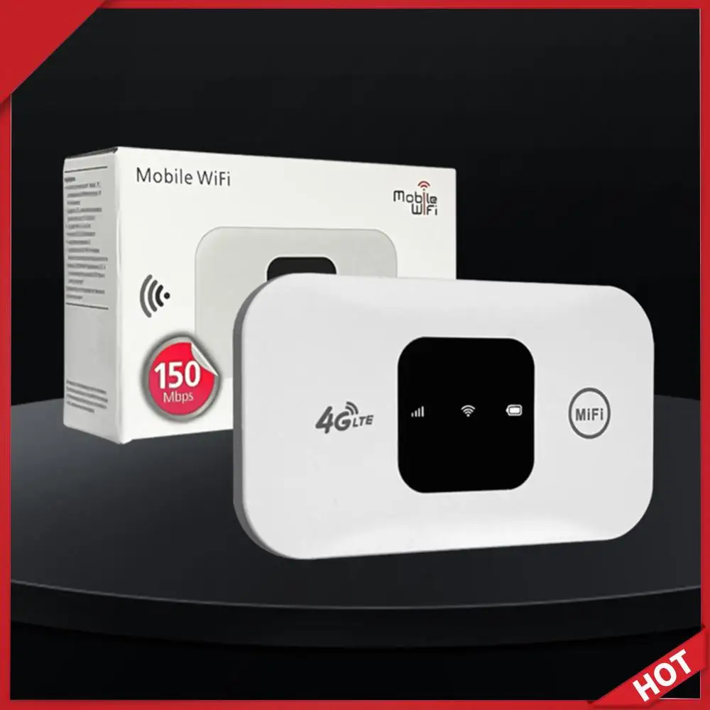 Portable 4G LTE WiFi Modem with SIM Card Slot High Speed WiFi Mobile Hotspot Wireless Mini Router for Travel