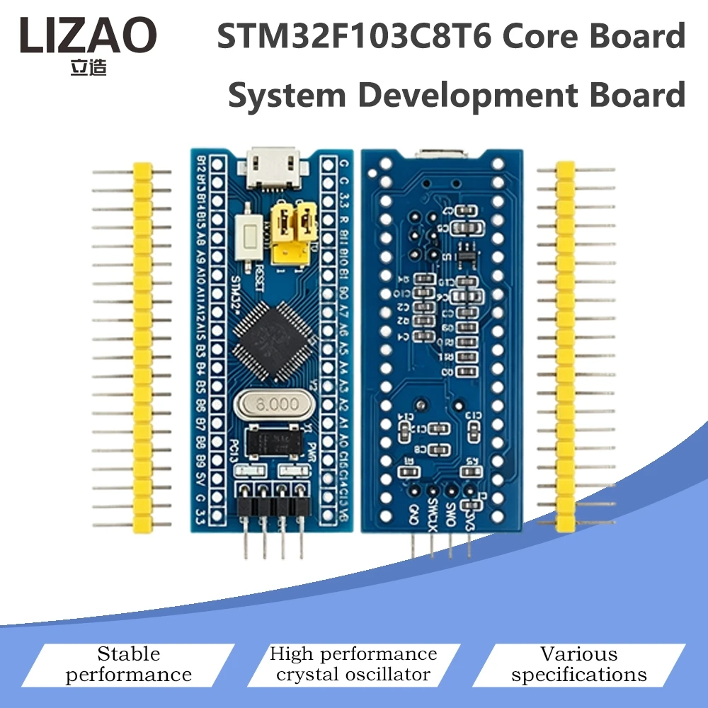 STM32F103C8T6 Core Development Board Mini STM32 System Board USB Micro Interface 6MHz Crystal For Embedded Learning DIY Project