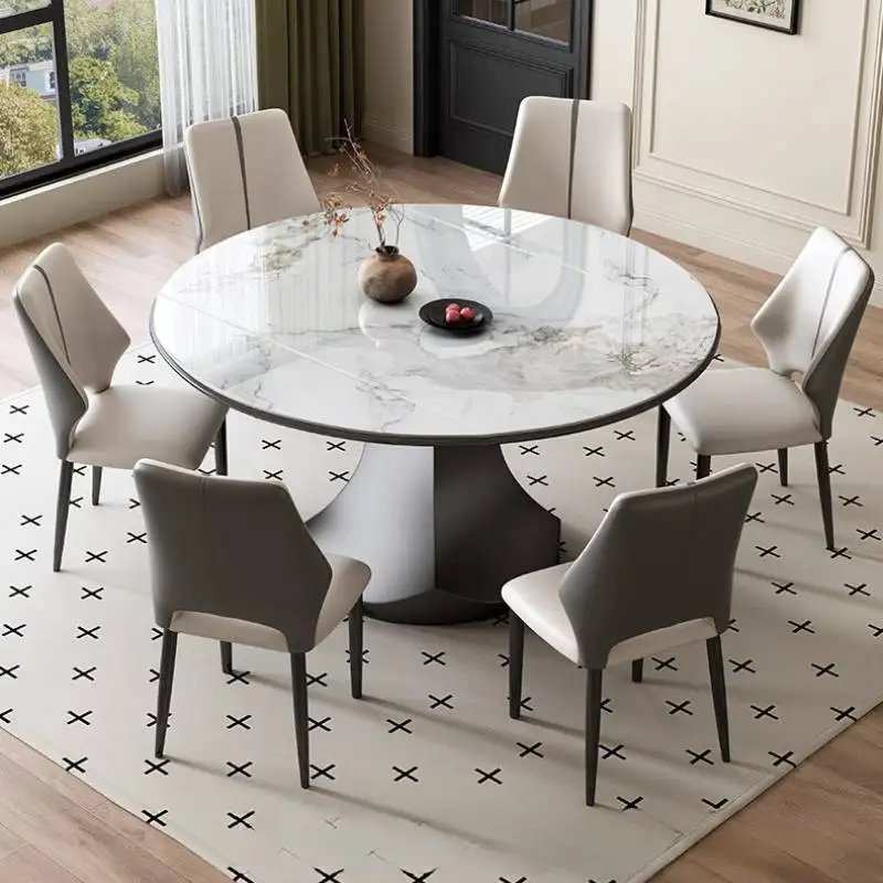 Style Items Dining Tables Base Decorations Party Luxury Set Dining Tables Extending Expandable Mesas Comedor Furniture For Home