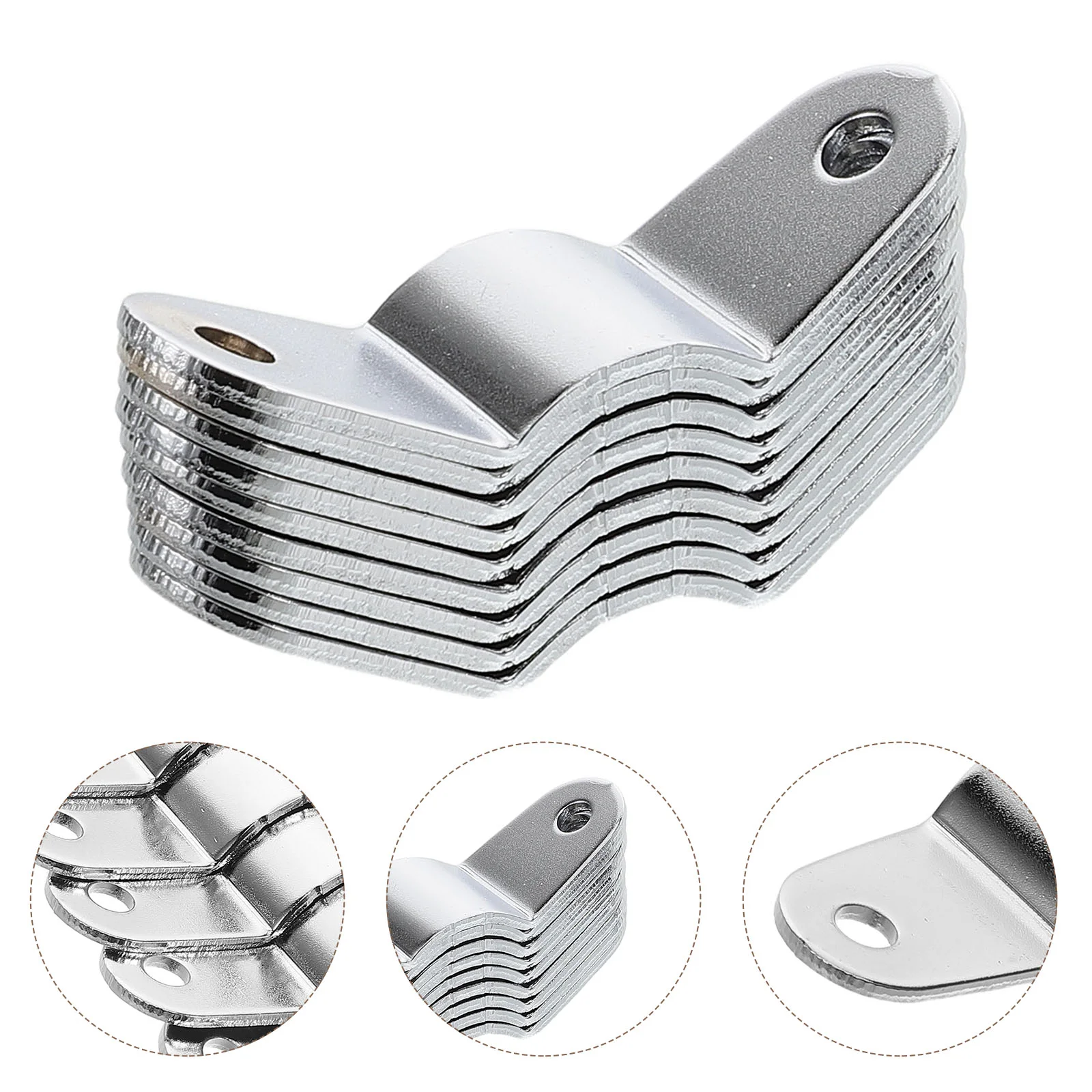 

10pcs Iron Drum Kit Bracket Connectors Heavy Duty Snare Drum Lug Stable Drum Brackets Easy Install Drum Hardware Musical Instrum