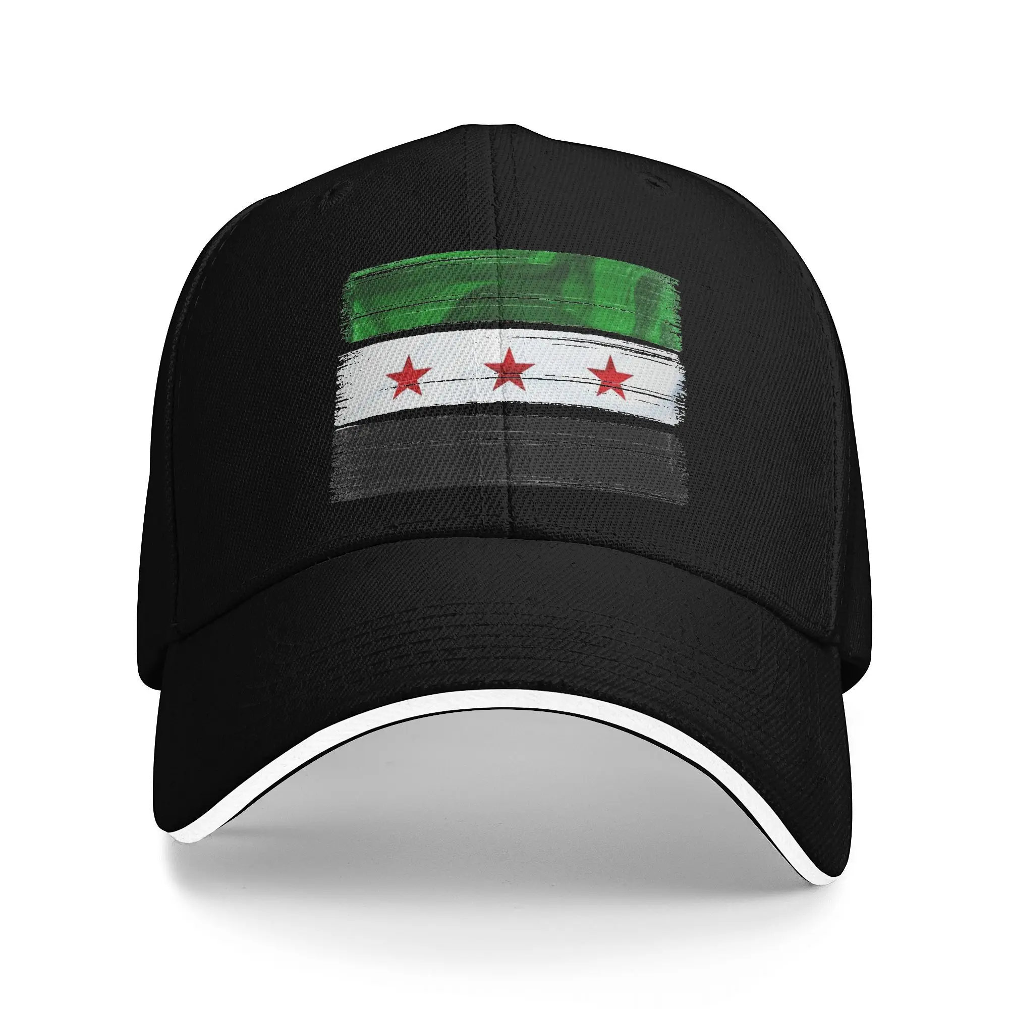 Syria revolution Flag Baseball Cap Fun Syrian Arab Female Male Print Hats Summer Streetwear Tennis Skate Sun Visor Snapback Cap