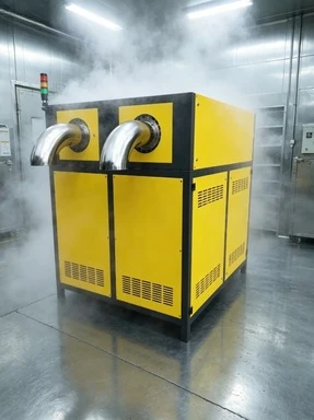 Dry Ice Extruder Machine Compact Vertical Frame One Button Start Small Factory Dry Ice Particle Forming Processing Machinery