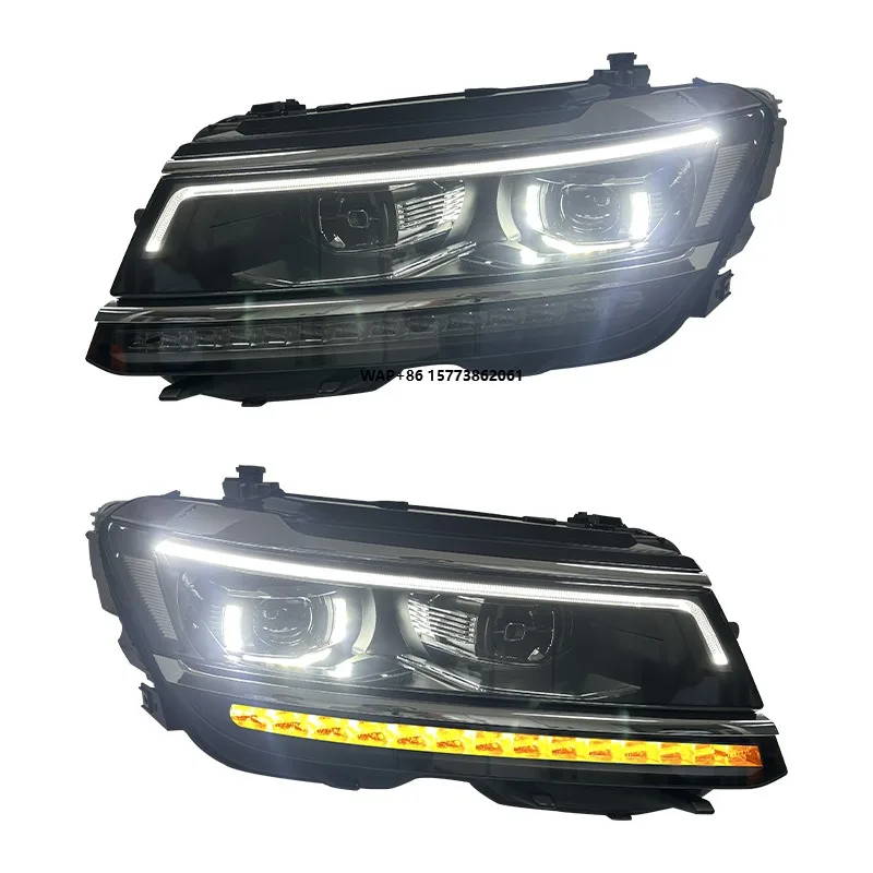 

2 Pieces for Tiguan L 2017-2021 Head Lamp Light Upgrade VW Tiguan Allspace LED Head Light DRL Headlight Front Lamp