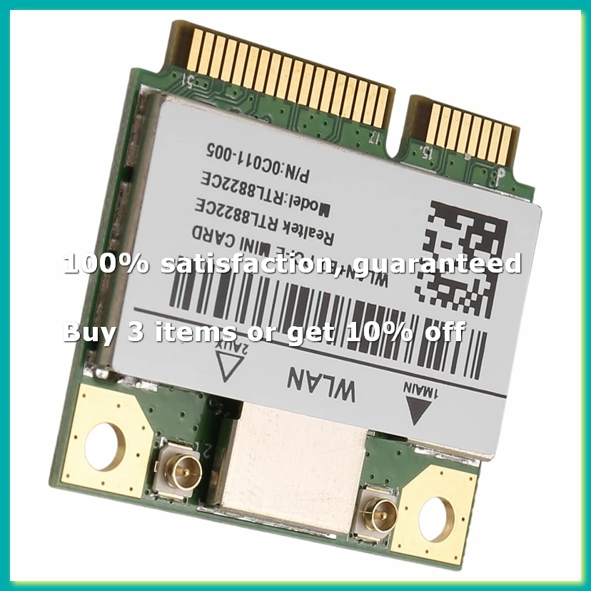 4pack X((RTL8822CE 1200Mbps 2.4G/5Ghz 802.11AC WiFi Card Network Mini PCIe Bluetooth 5.0 Support Laptop/PC 10/11)