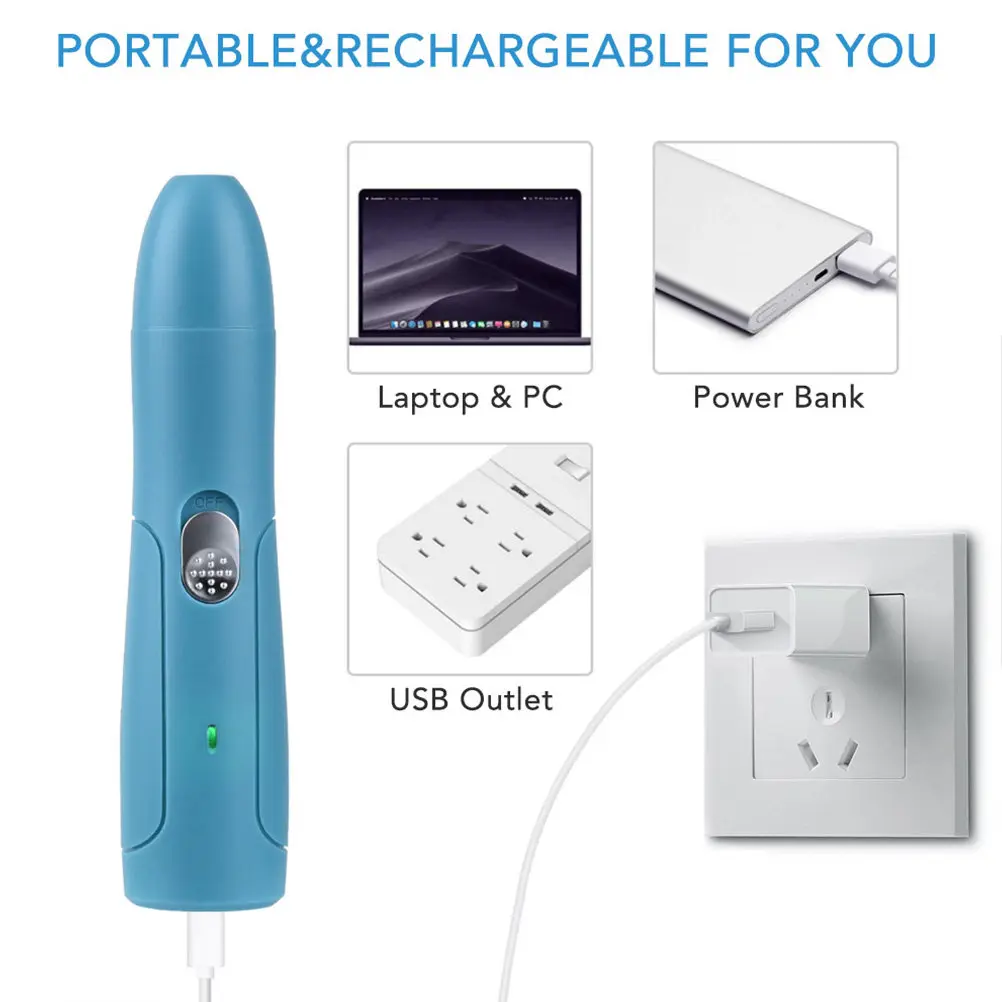 

1Set Electric Pet Nail Clipper Multifunctional 2-in-1 Head Replacement Quiet Dog Nail Trimmer Grooming Tool Safe Diamond