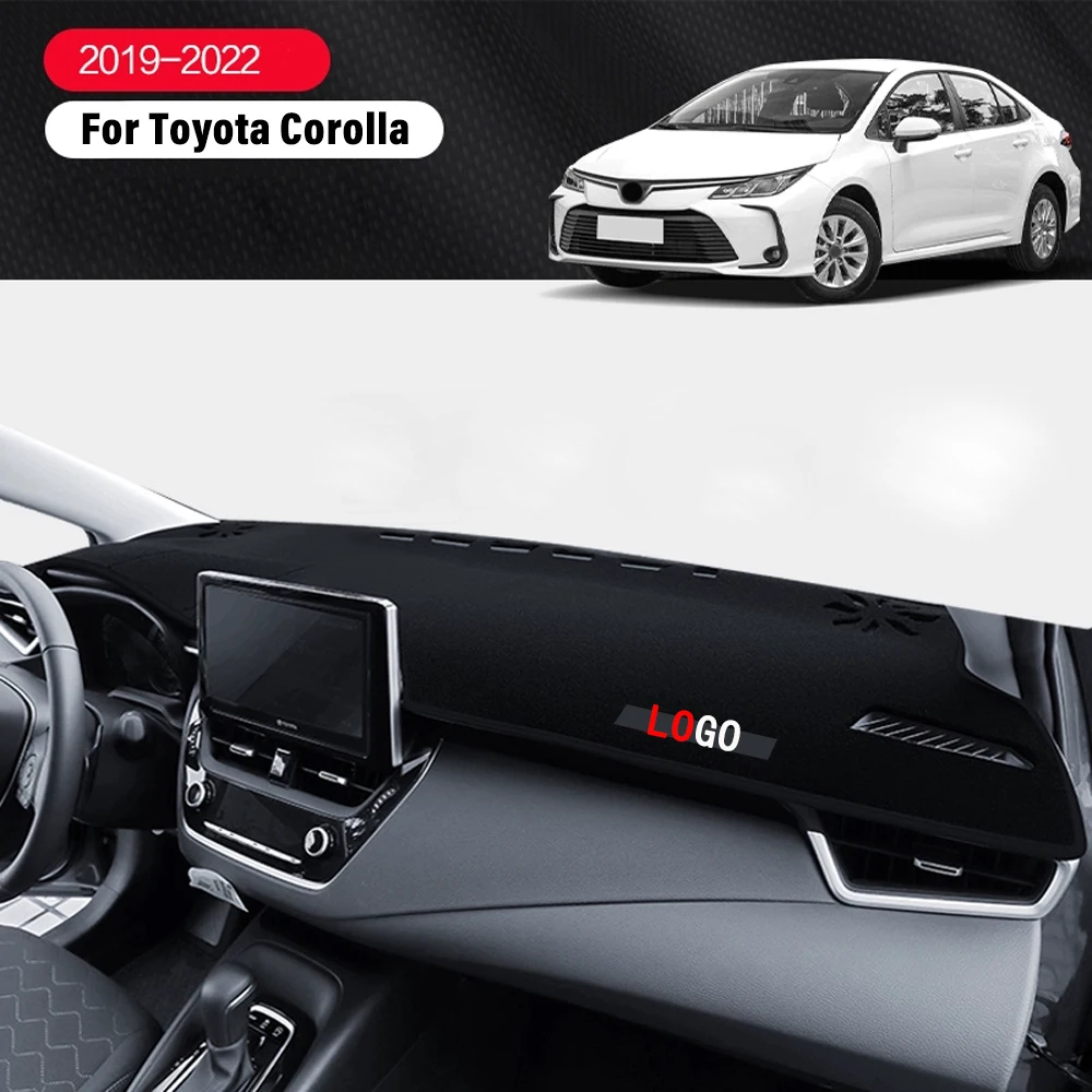 For Toyota Corolla 2019 2020 2021 2022 Car Lightproof Pad Accessories Sun-Proof Auto Dashboard pad Interior Trim Protection