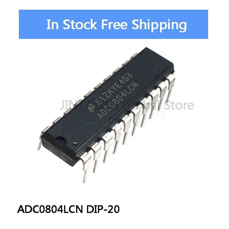 1-5Pcs ADC0804 ADC0804LCN DIP-20 8-bit CMOS Sequential Comparison A D Converter IC Chip Stock Wholesale