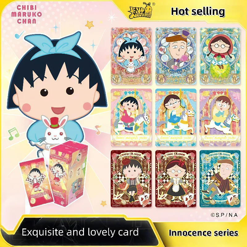 KAYOU Chibi Maruko Chan Sakura Time Series Volume 2 Anime Collectible Cards Genuine Cute Kids Birthday Gift Toy
