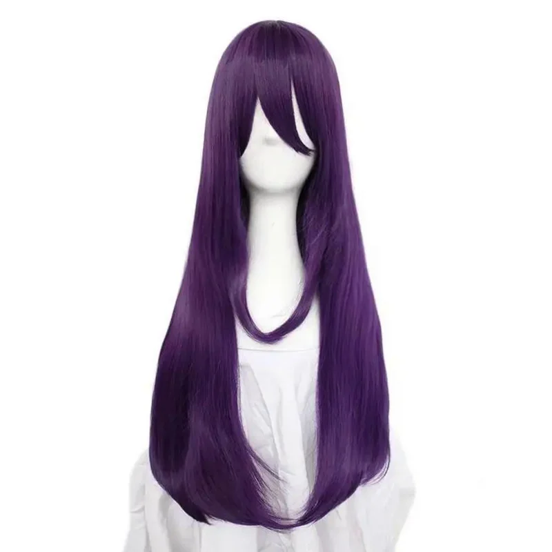 

Doki Doki Literature Club Yuri Monika Natsuki Sayori Long Straight Wig Game Synthetic for Women Cosplay Wigs Purple Cos Wig