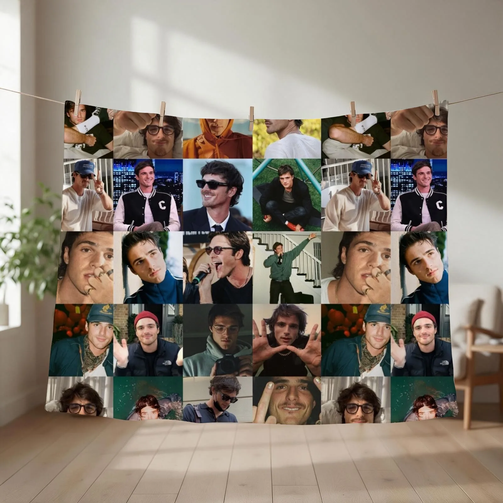 Jacob Elordi Throw Blanket couch cozy soft plush fuzzy picnic outdoor blanket