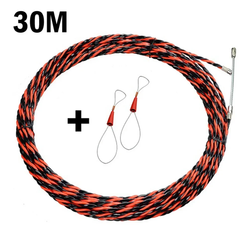 Electrician Cable Threading Device Wire Guider Running Electrical Wire Threader Running Puller Lead Construction Tools 5/15/30m