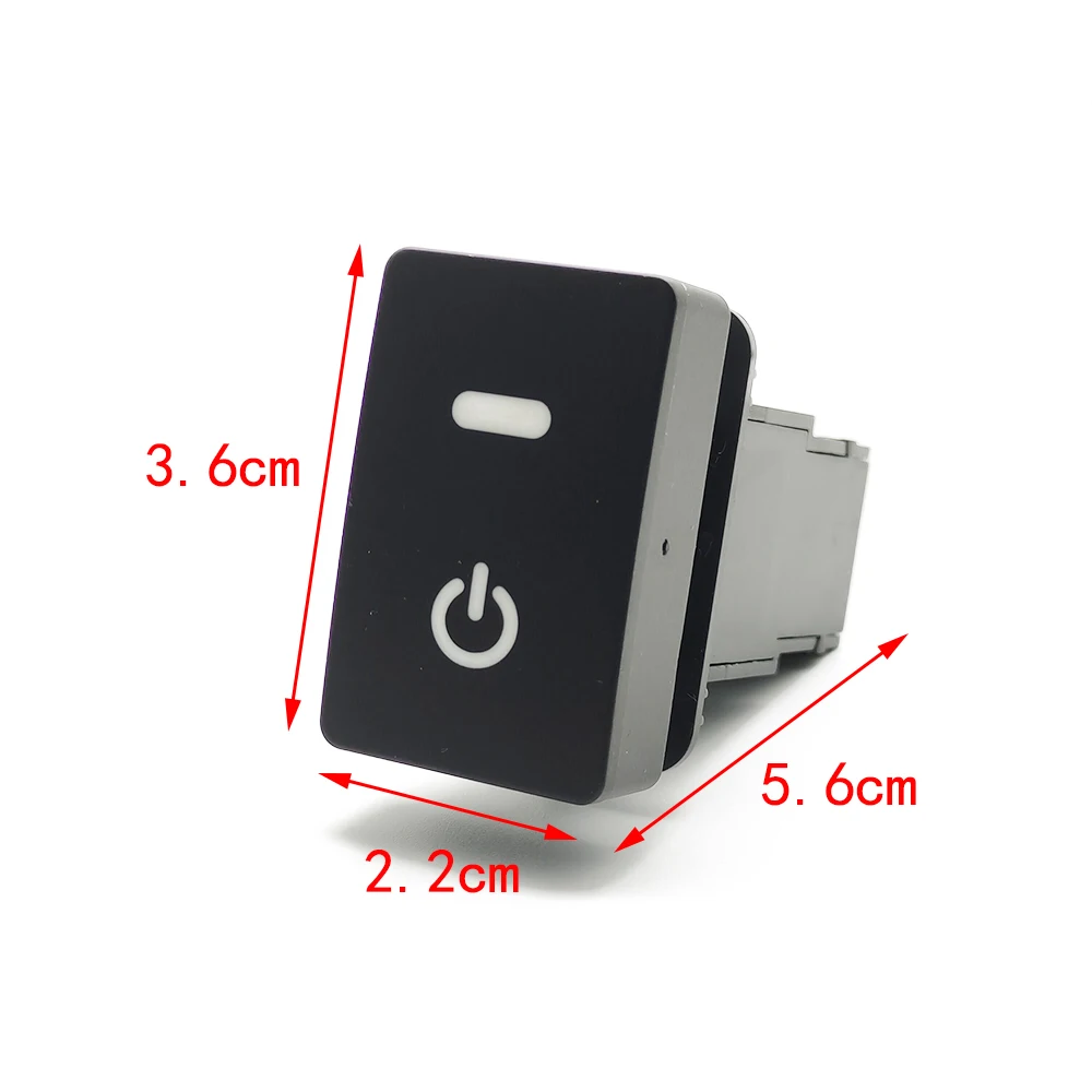 Green Light For Honda Civic 2016 2017 2018 2019 2020 2021 Car Power On Off Switch Button With Connection Wire
