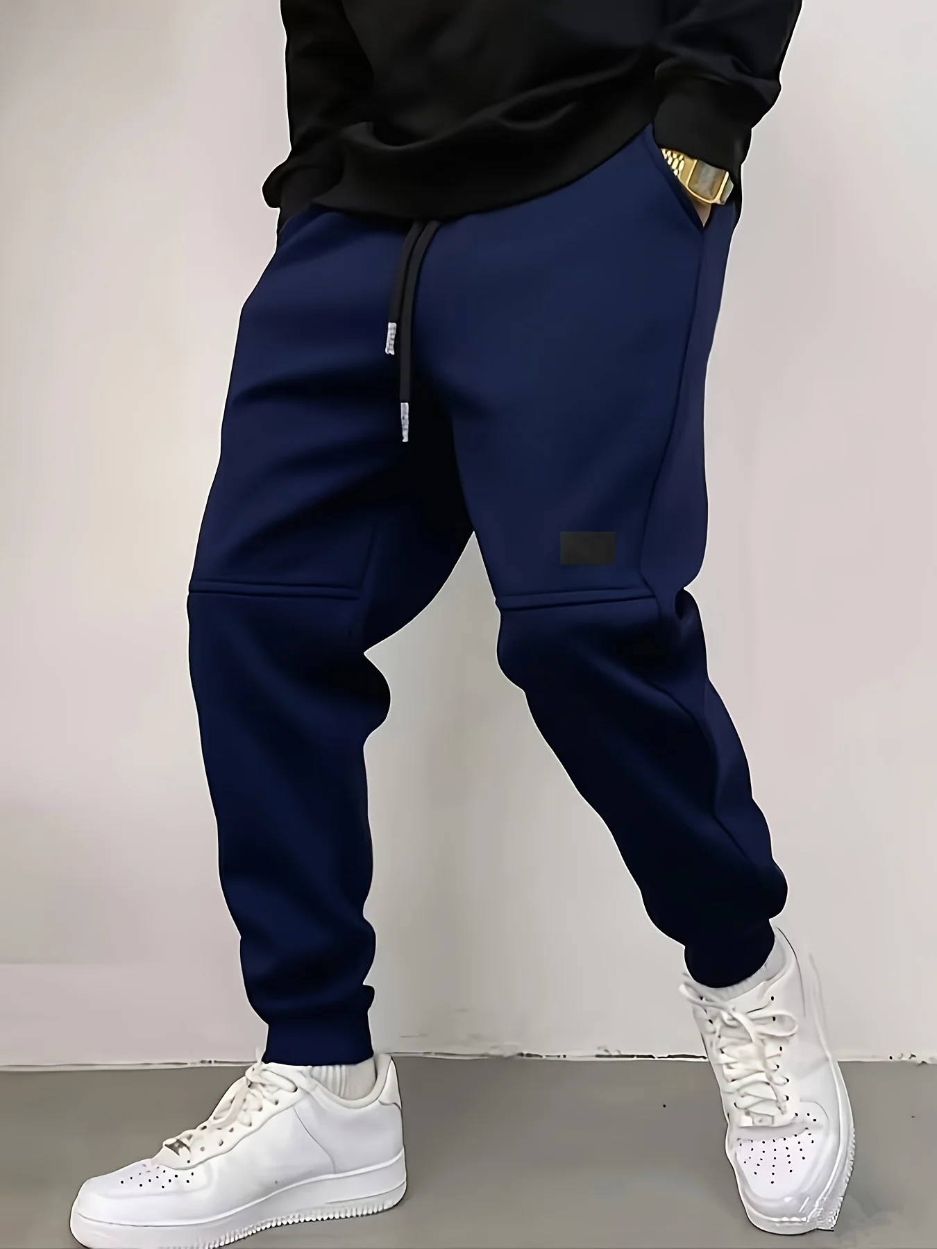 Herren-Cordhose, lockere europäische Größe, hängende, multifunktionale, lässige Hose mit geradem Bein, geeignet für die tägliche Reise