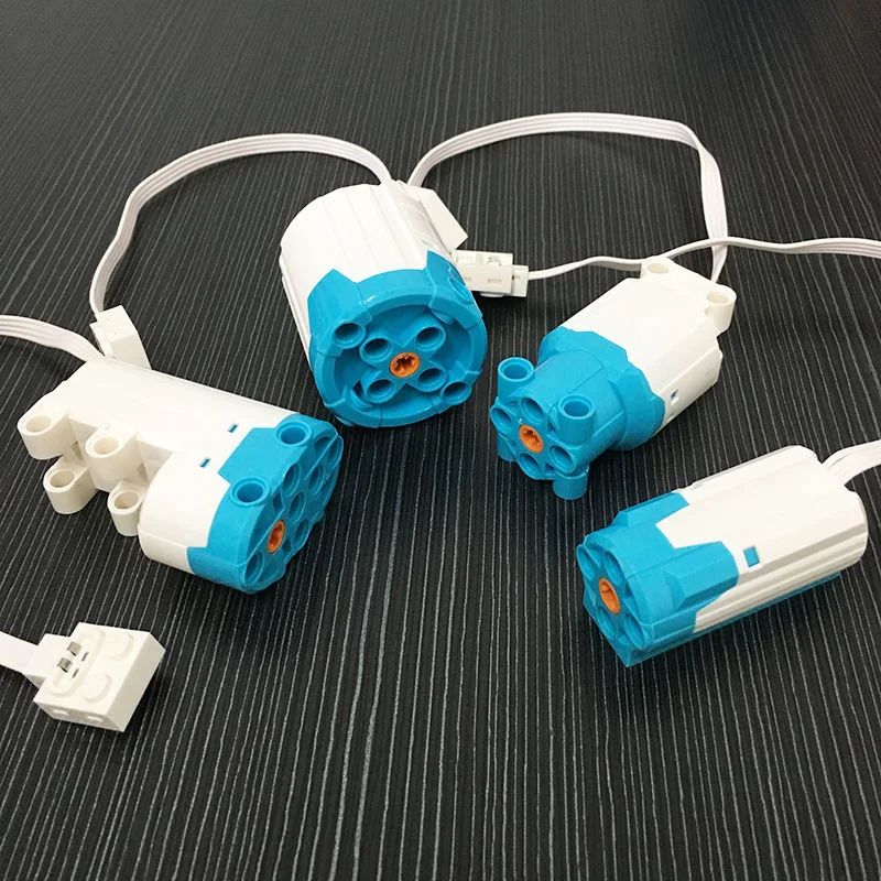 Educação m/l/xl/servo motor tecnologia blocos de construção peças caixa bateria aa montado controle remoto moc tijolos brinquedos acessório