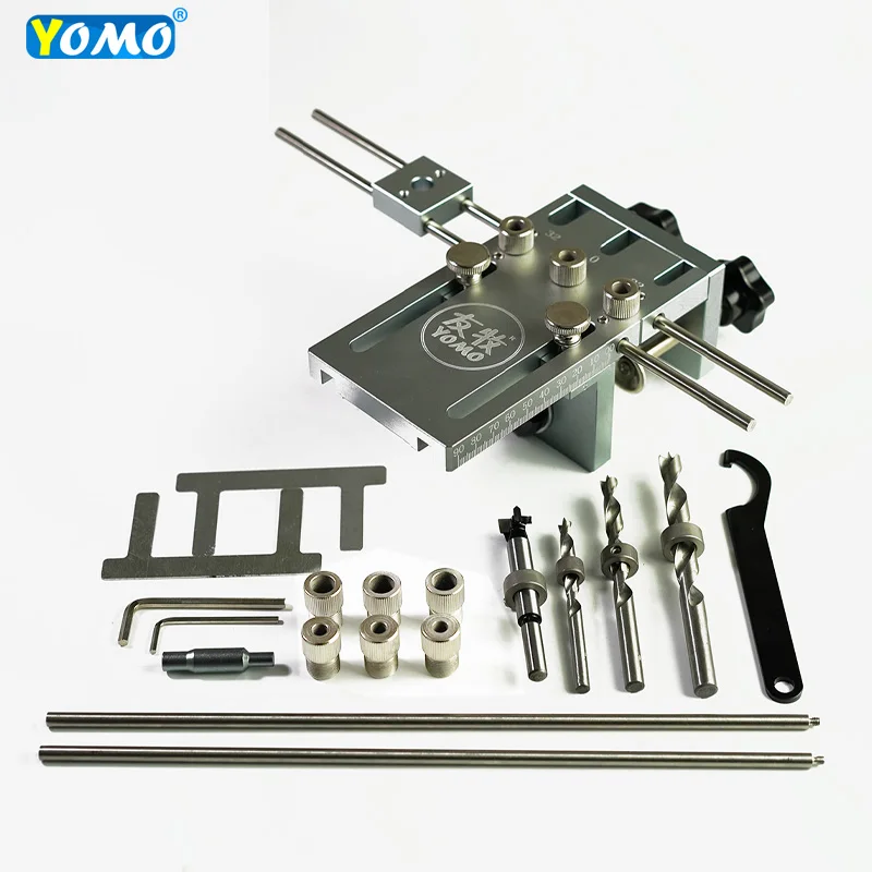 

New Extended Wood Dowel Drill Jig And Fixtures For Cabinet Wardrobe Furniture Connecting Other Hand Tools