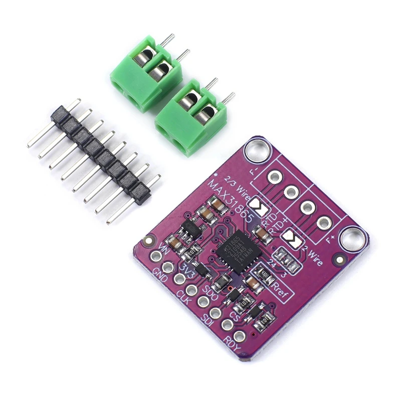 MAX31865 PT100 To PT1000 RTD-To-Digital Converter Board Temperature Thermocouple Sensor Amplifier Module 3.3V/5V