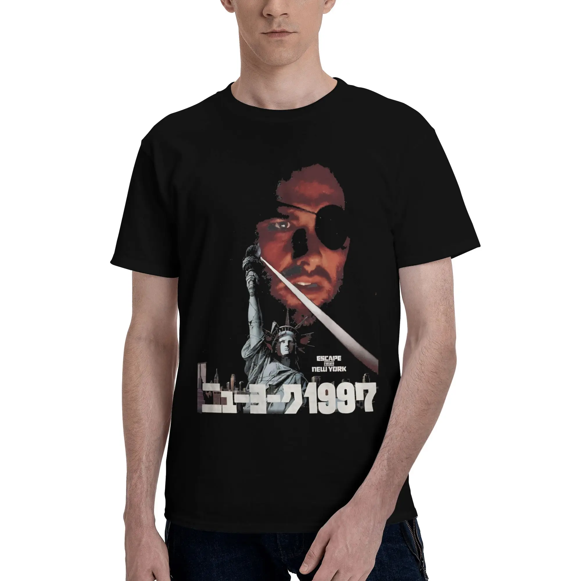 Escape From New York Snake Plissken  Merch Unisex T Shirts Cotton Tee Printed  Tops T-shirt