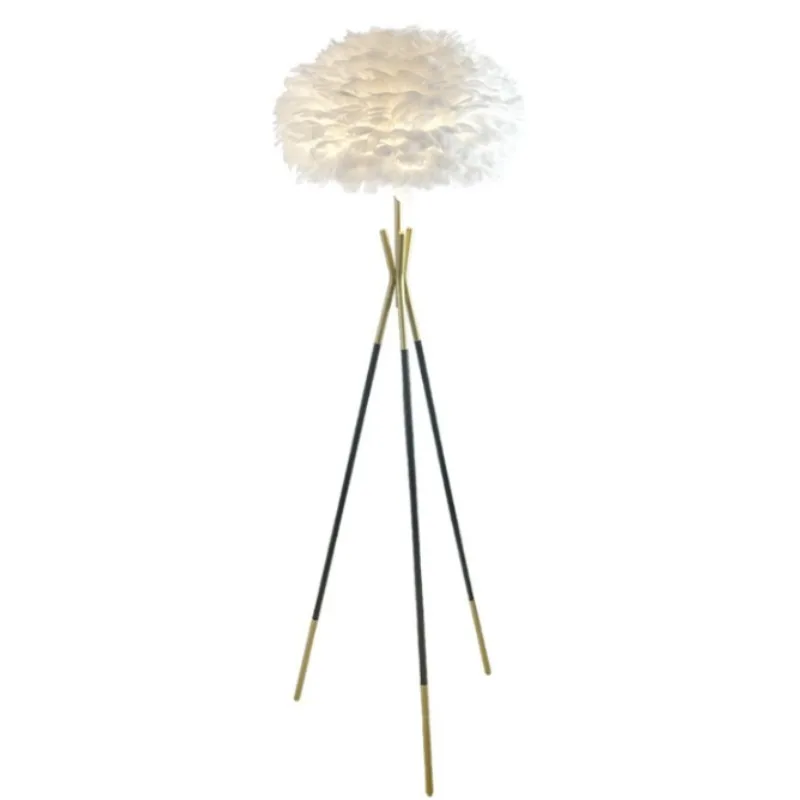Feather Floor Lamp, High-end Living Room, Bedroom Headboard Decoration Lamp, Internet Famous Nordic Atmosphere Floor Lamp