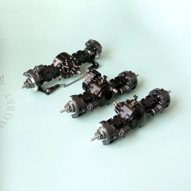 1/14 RC Camion In Metallo 4x4/6x6/8x8 Anteriore Posteriore Assale di Alimentazione Diff Blocco Simulato Disco Freno per Tamiya Scania MAN Benz VOLVO Parti di Automobili