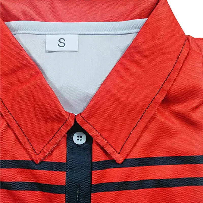Summer Men Short Sleeve Fake Pocket Stitching Casual Polo Shirt Tops 100% Polyester image 5