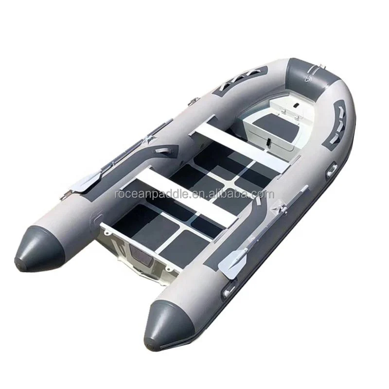 Hot Sale Luxury Aluminum Hull RIB 480 Rigid 15.54 Ft Console Inflatable Hypalon Boat For Entertainment On Sea