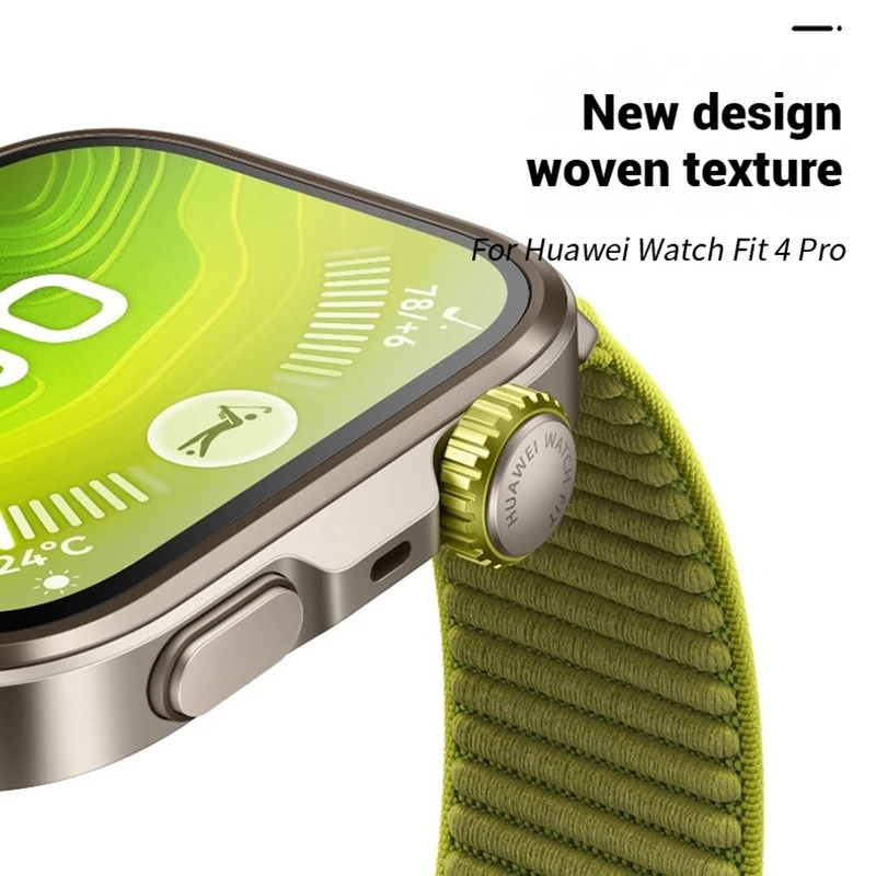 1:1 QuickLink حزام ساعة منسوج من النايلون المرن لساعة Huawei Watch Fit 4 Pro الفرقة لسوار Huawei Fit4 Fit3