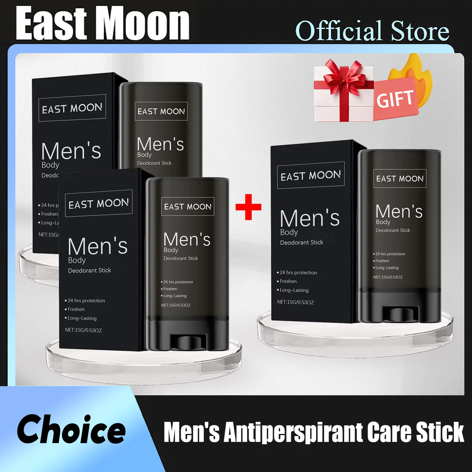 

Дезодорант для тела East Moon, освежающий запах, устранитель пота, удаление запаха подмышек, 48 часов, парфюмерные палочки под руками для мужчин