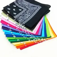 Unisex men women bandana hairband cowboy mens biker sports headwear wrist hairwrap single sided head wrap scarf Paisley