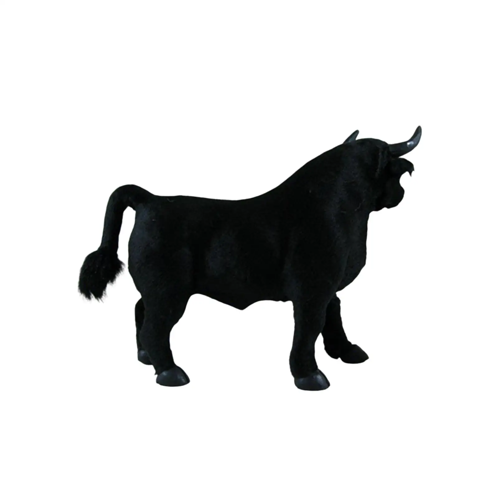 

Simulation Black Cow Figurines Model Collection Party Favor Educational Toy Crafts Handicraft Bull Doll for Children Kids