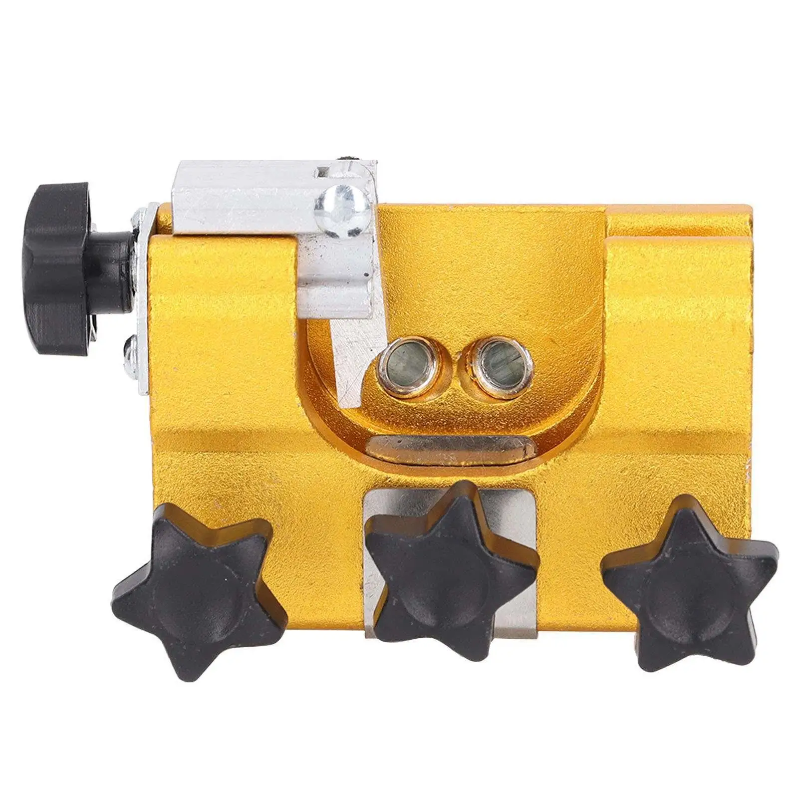 Portable Aluminum Alloy Hand-cranked Chain Sharpener - Ergonomic Chainsaw Sharpening Tool for chainsaws and Electric Saws