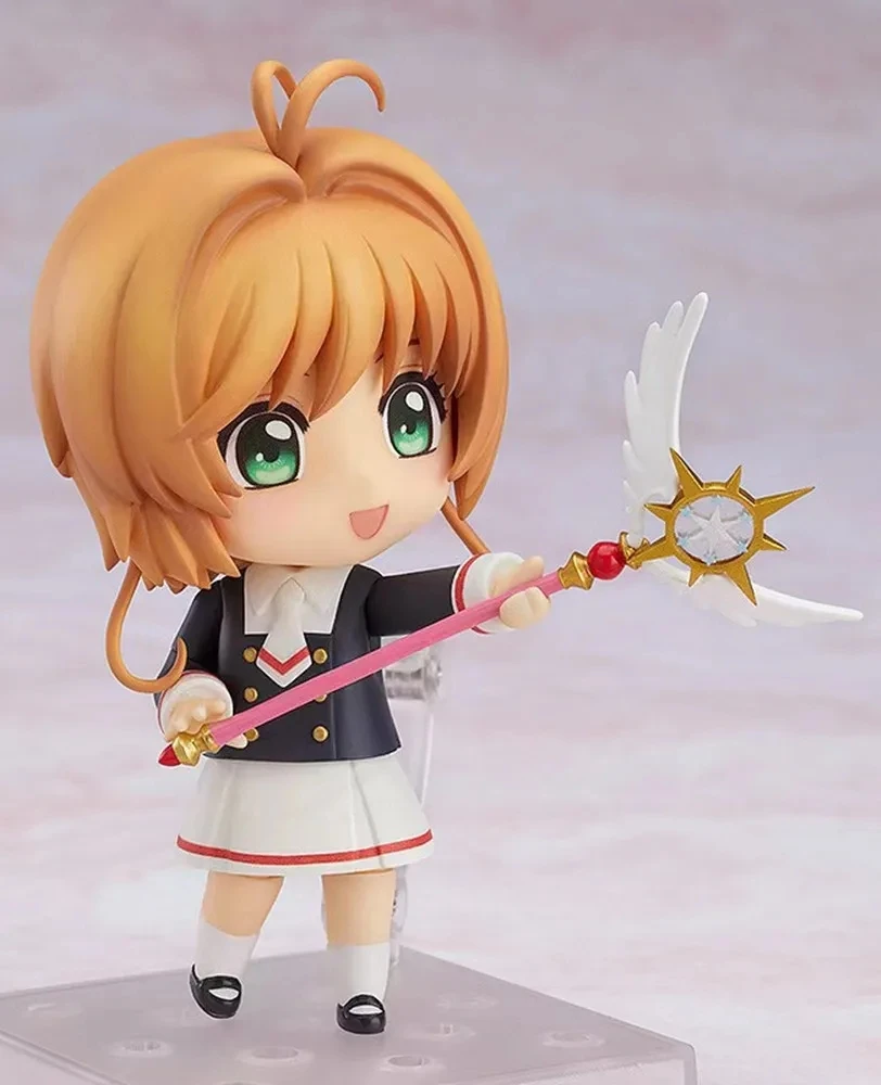 

Аниме-фигурка Сакура (Cardcaptor Sakura) 918, милая девочка, подвижная фигурка, модель из ПВХ, игрушка, 10 см