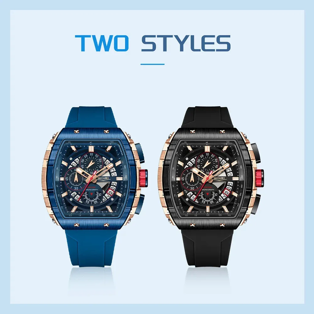 الموضة ساعات كوارتز بتقويم كبير أنيق SKMEI 7099 MAN مقاومة للماء #3