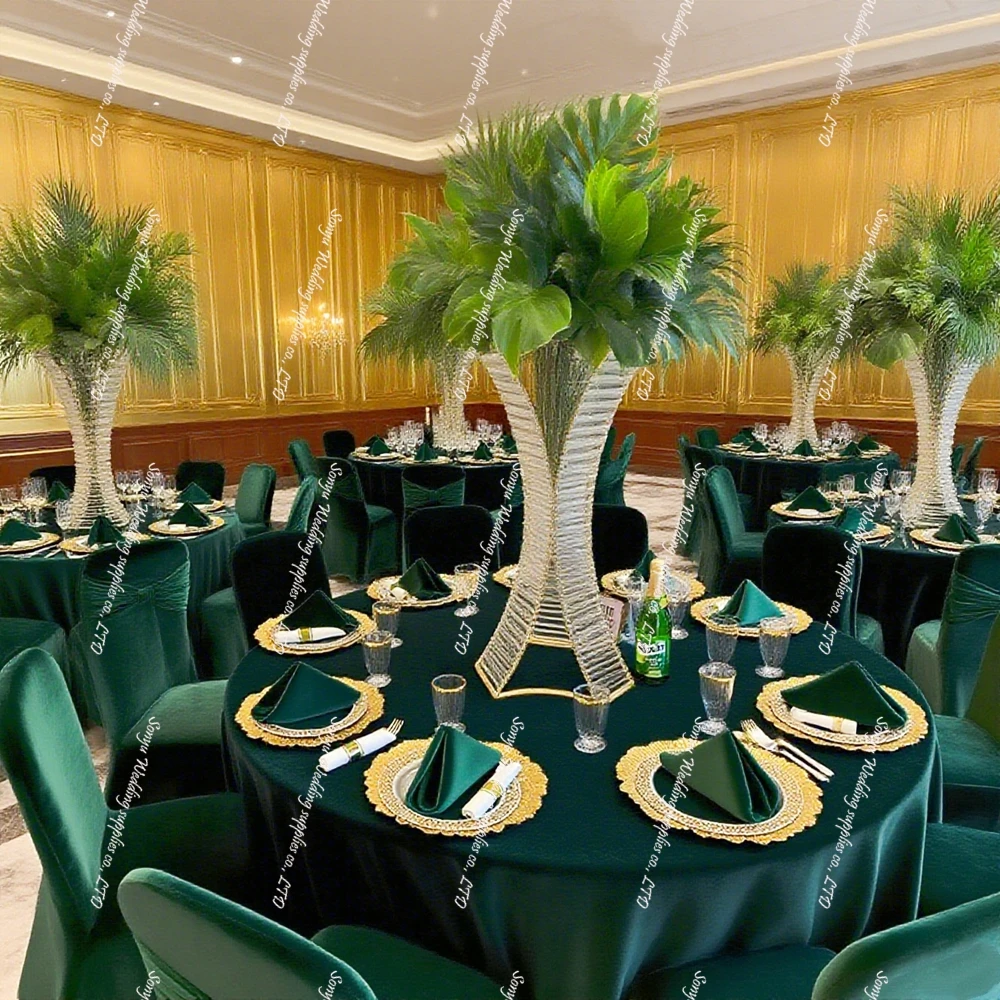 

10 шт., 80 см, высота, арочный фон, акриловая ваза, хрустальные цветы, плинтусы, украшение для свадьбы, свадьбы, центральная часть