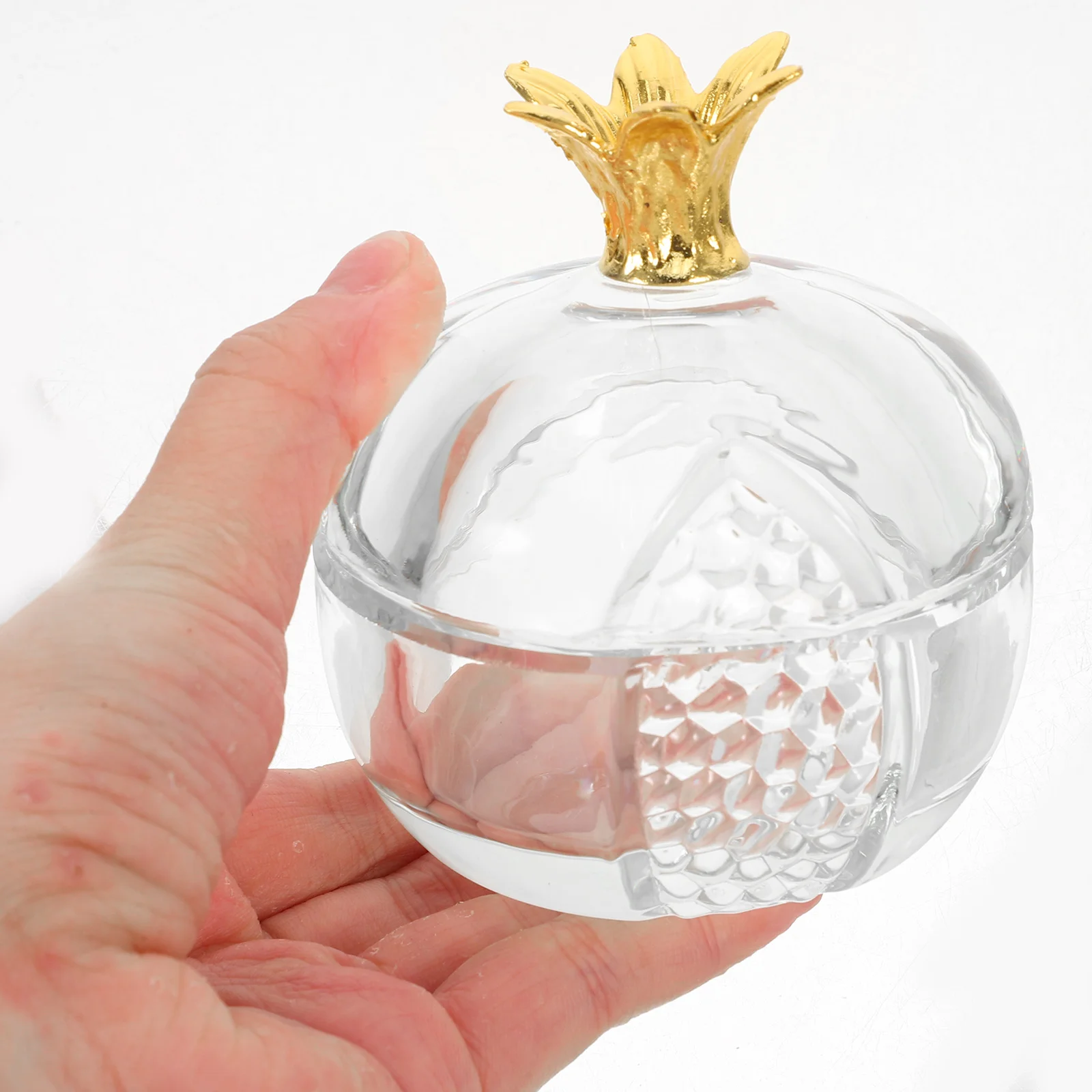 

Nail Cup Crystal Dappen Dish with Lid Clear Glass Art for Nails Pomegranate Liquid Supplies